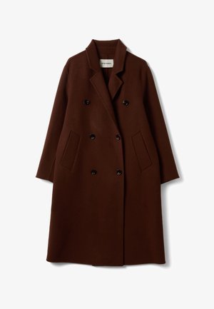 Stefanel, DOUBLE-BREASTED COAT.. - Classic coat - dark brown