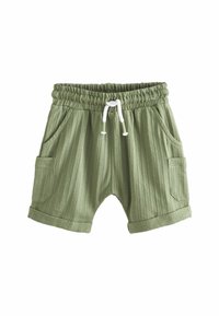 Next - LIGHTWEIGHT TEXTURED REGULAR FIT - Shorts - khaki green Thumbnail-Bild 1