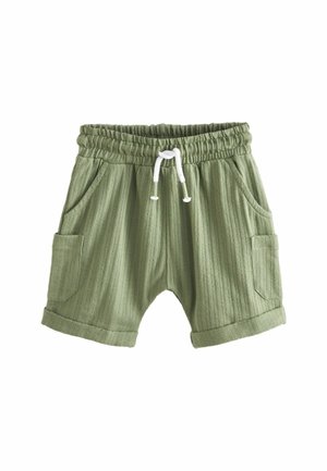 LIGHTWEIGHT TEXTURED REGULAR FIT - Pantaloni scurți - khaki green