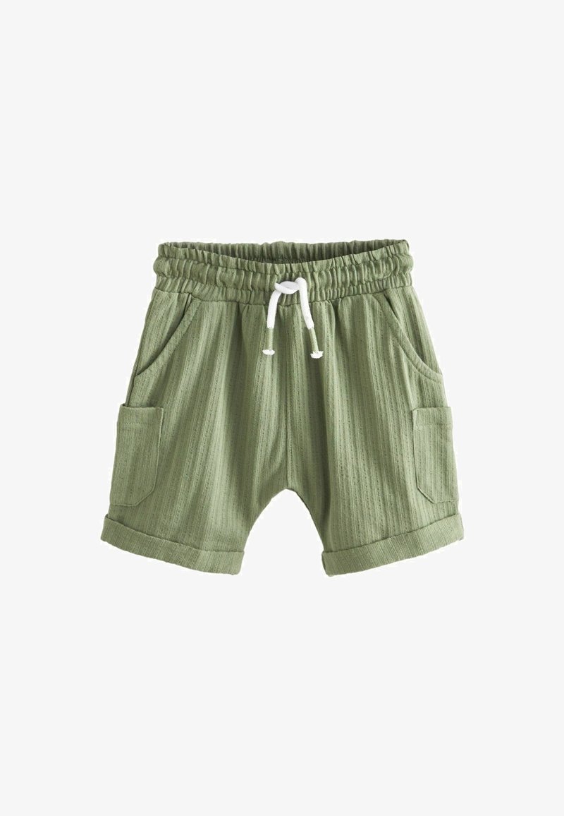 Next LIGHTWEIGHT TEXTURED REGULAR FIT - Šortky - khaki green