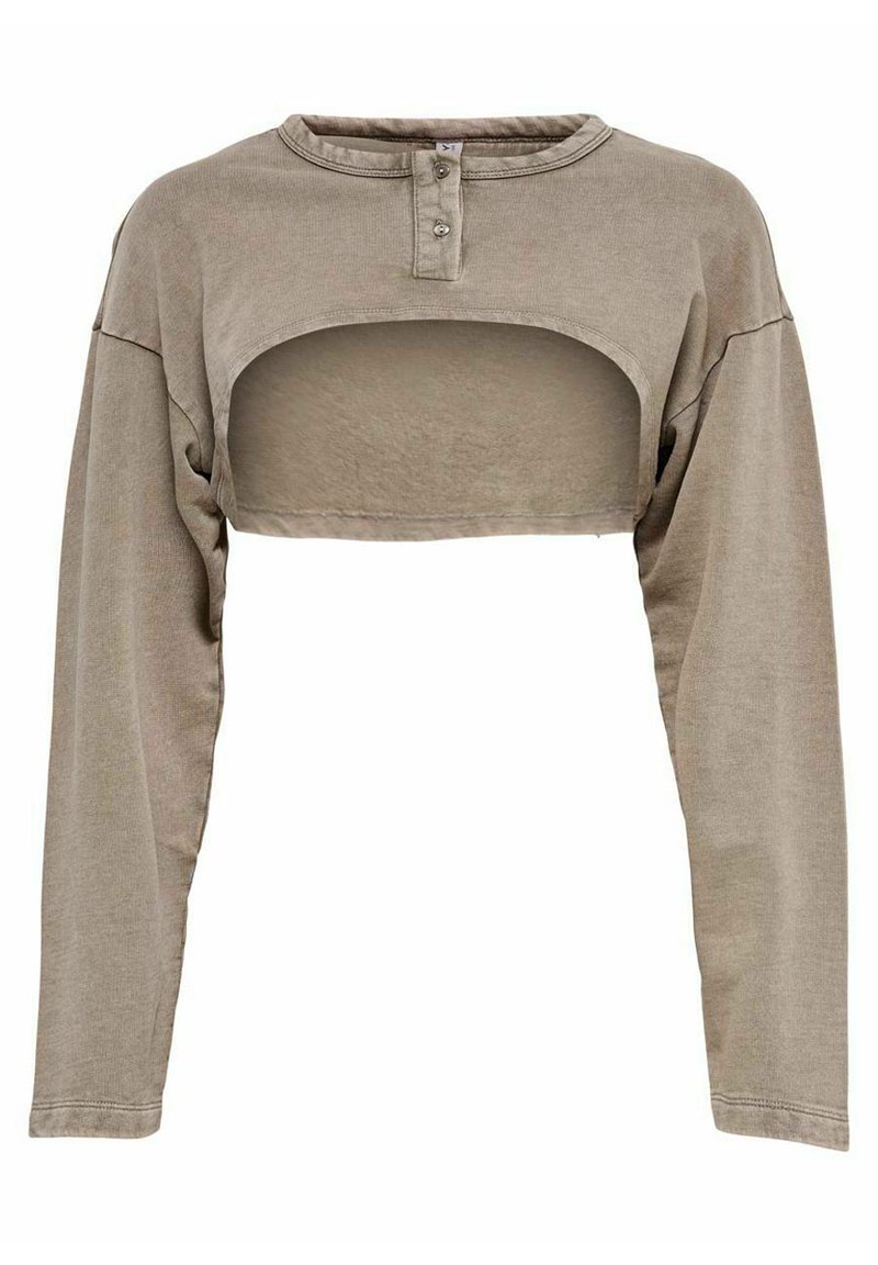 Damen Sweatshirts | ONLY CROPPED Sweatshirt atmosphere/hellbraun - JU63821 Damen Sweatshirts | ONLY CROPPED Sweatshirt atmosphere/hellbraun - JU63821