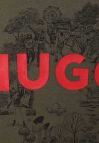 HUGO Kids MOLLETONNÉ IMPRIMÉ - Sudadera - vert army