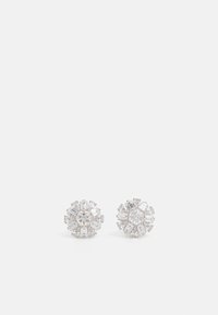 IDYLLIA STUD EARRINGS MIXED CUTS SNOWFLAKE - Earrings - silver-coloured/transparent