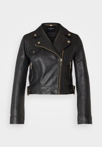LUANA JACKET - Giacca di pelle - jet black