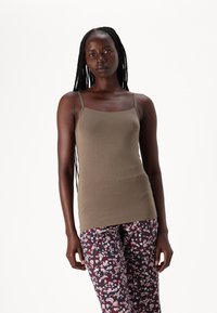 Schiesser SPAGHETTI 2 PACK  - Undershirt - weiss/taupe