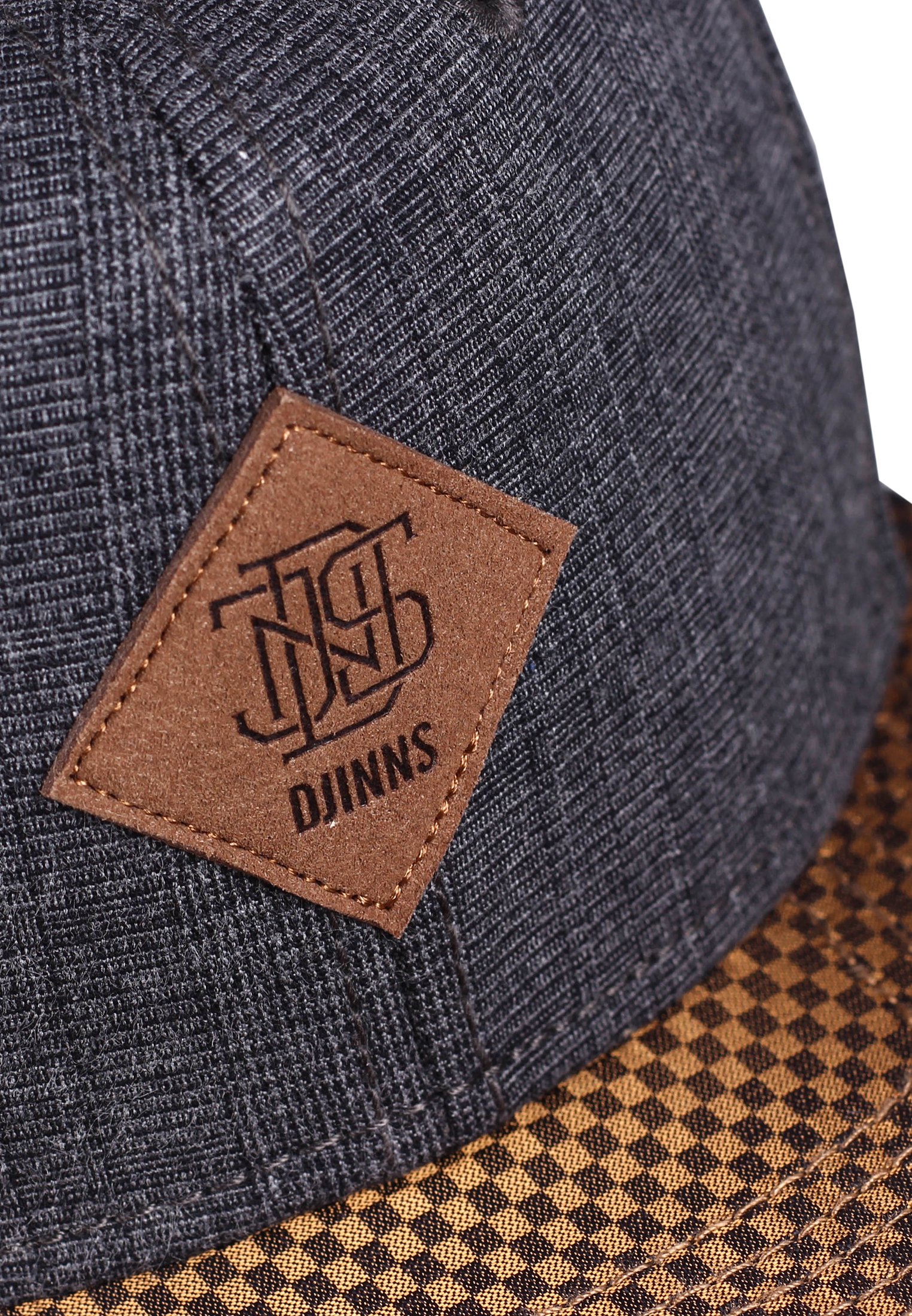 Djinns Trucker Cap Glencheck Grey – Verstellbare Baseballkappe Mit Netzrücken, Größe One Size