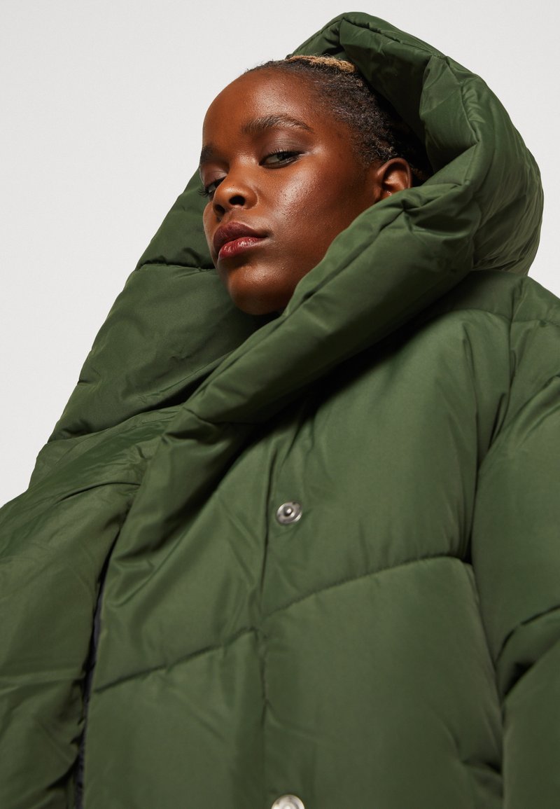 Moscow Long Coat Jas Dames Donkergroen