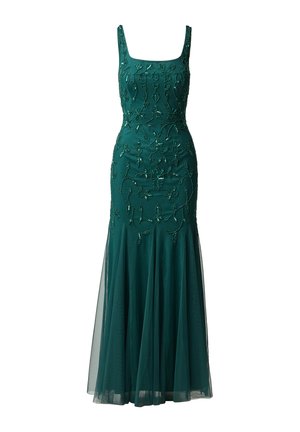 Adrianna Papell, BEAD MESH LONG DRESS - Abiti per occasioni speciali - gem green