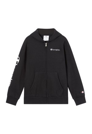 Champion, ICONS CONTRAST FULL ZIP - Felpa con zip - black