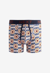 Next 4 PACK - Boxers - blue green tile print