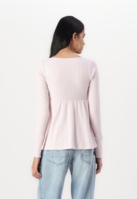 Hollister Co. Easy Long-Sleeve Pointelle Babydoll Top - Ilgarankovis viršutinės dalies drabužis - pale lilac