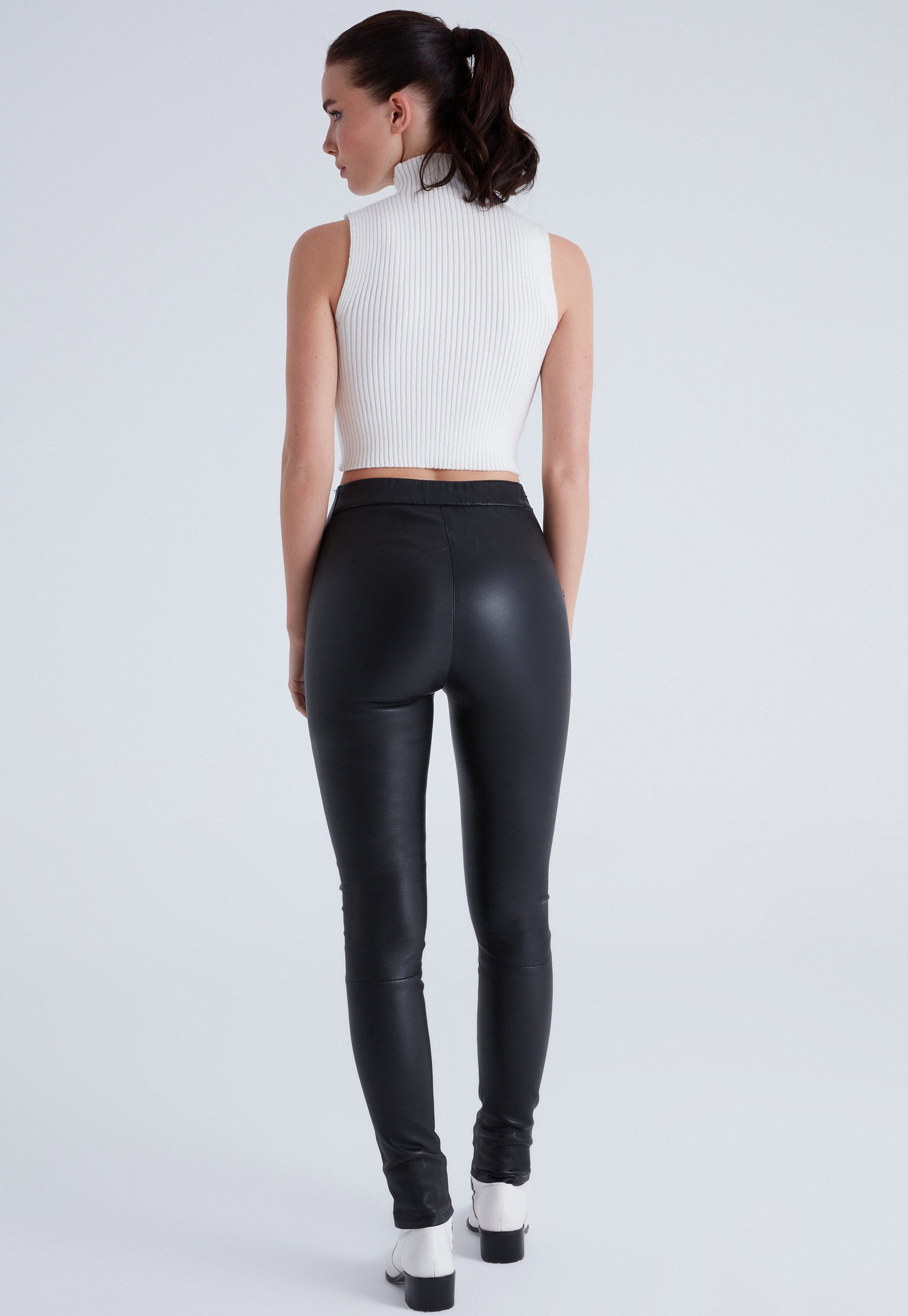 Bigardini MIA - Pantaloni di pelle - black/nero - Zalando