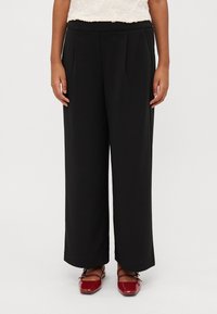 ONLY Petite - ONLNEW KLARA EVI LIFE CLEAN - Trousers - black Thumbnail Image 1