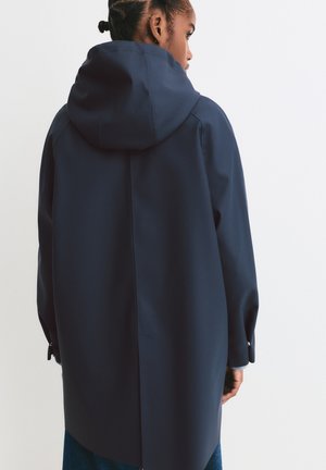 LONG RUBBERISED - RAINCOAT - Parka - dark blue