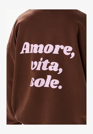 MIRONS, Sweatshirt - brown