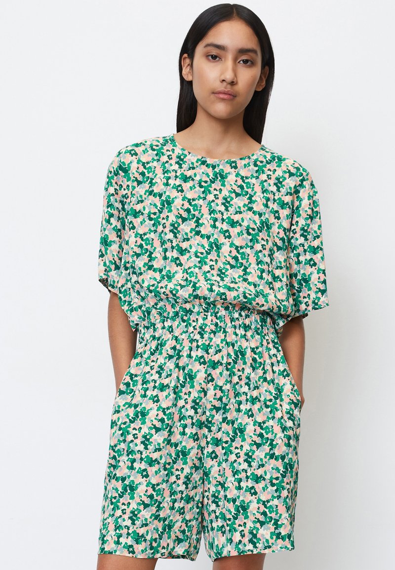 Marc O'Polo DENIM KURZ OVERALL Jumpsuit multi blue/green Zalando.de