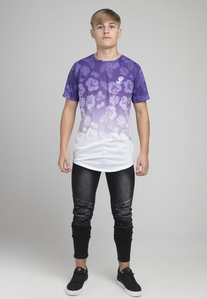 ILLUSIVE LONDON TONE FADE - Print T-shirt - purple white