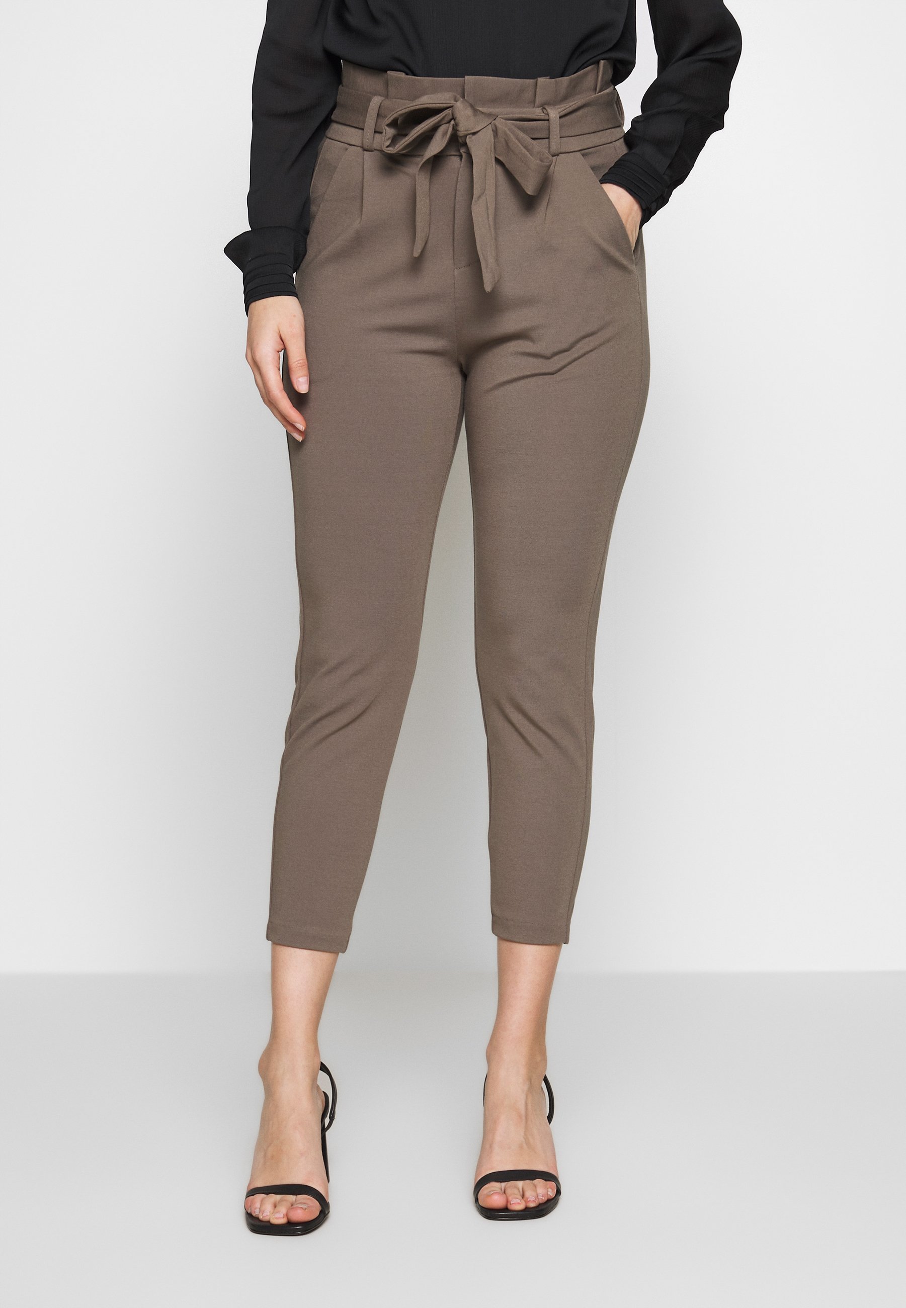 Cotton Rich Balloon Tapered Trousers, M&S Collection