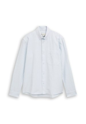 TOM TAILOR DENIM, RELAXED STRIPED SHIRT - Overhemd - light blue stripe