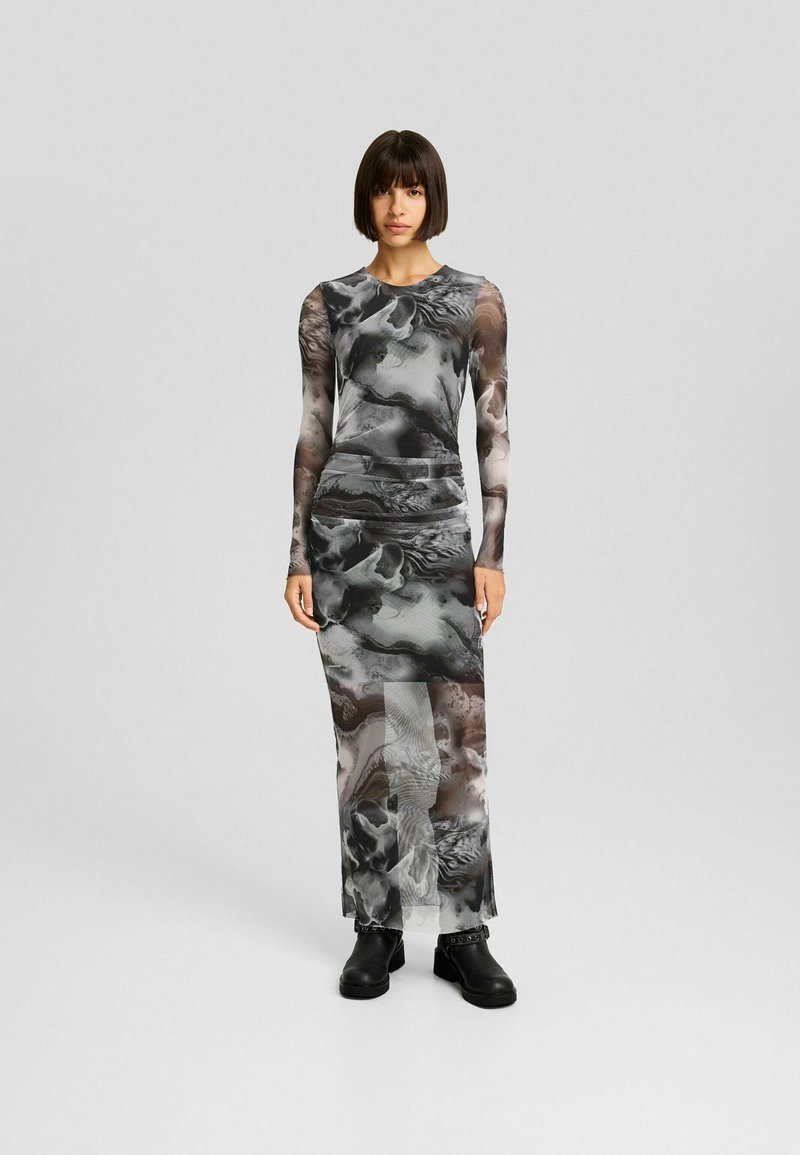 Bershka Maxi-jurk zwart Bershka Maxi-jurk zwart