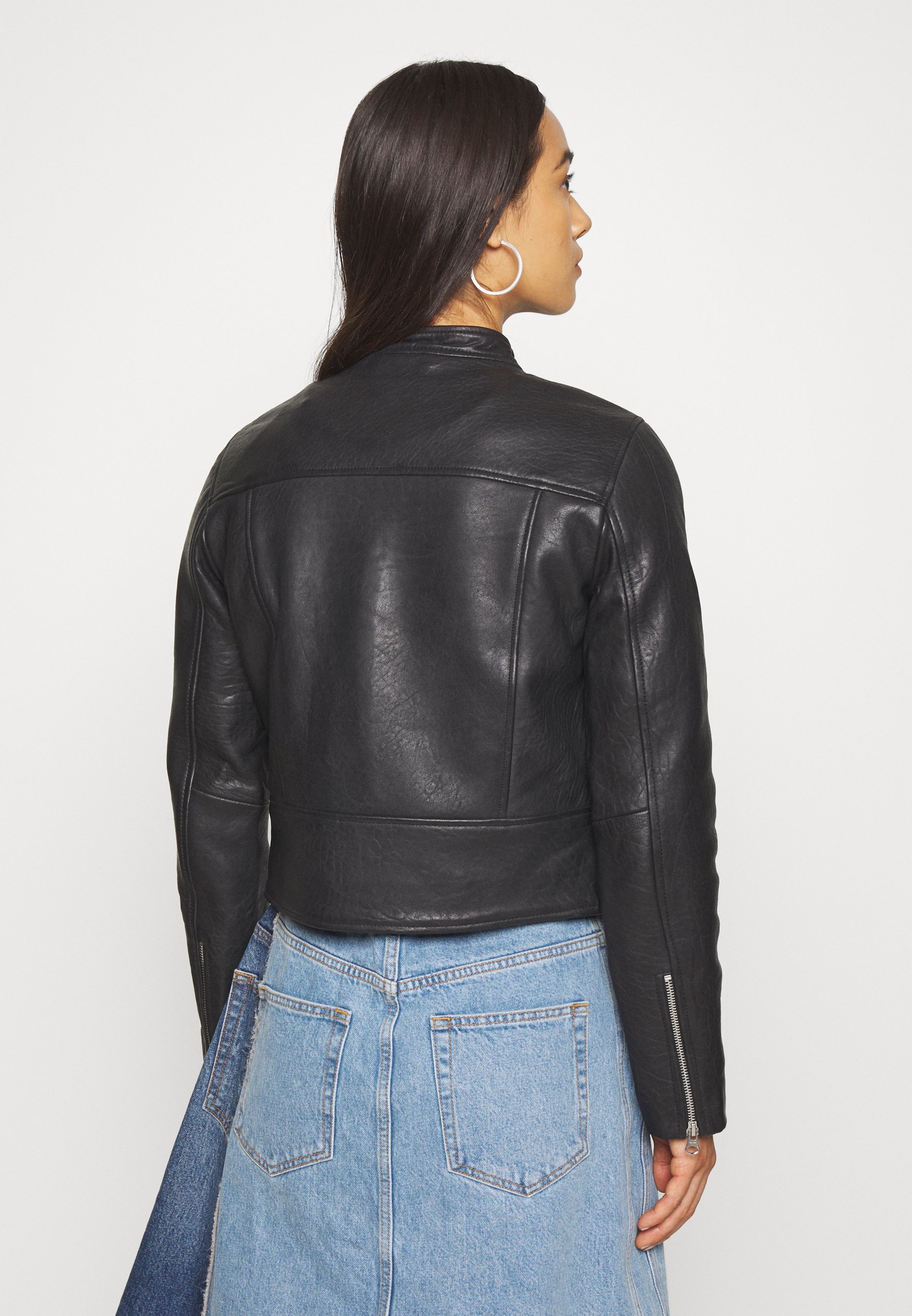 OBJSOPHIE BONITA JACKET Leren jas black OBJSOPHIE BONITA JACKET Leren jas black