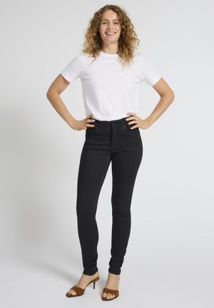 PULZ PZCarmen - Blugi skinny fit - black denim