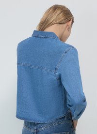 Calliope CROP IN - Camicia - blu denim medio