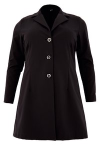 YOEK MIT DETAILS - Kurzmantel - black