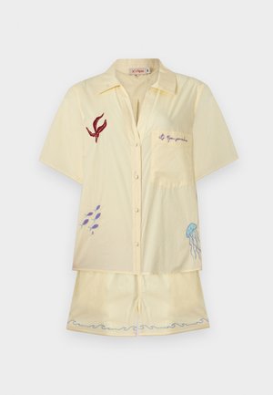IT’S 9PM, MATILDA EMBROIDERY - Σετ πιτζάμας - oceanus yellow