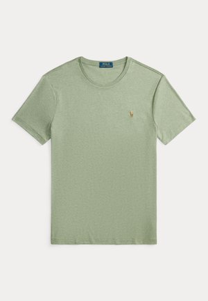 CUSTOM SLIM FIT SOFT COTTON T-SHIRT - Basic póló - greenery heather