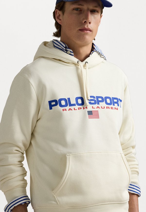 POLO SPORT FLEECE HOODIE - Hoodie - clubhouse cream4