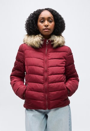 ONLELLAN QUILT HOOD JACKET  - Zimná bunda - cabernet