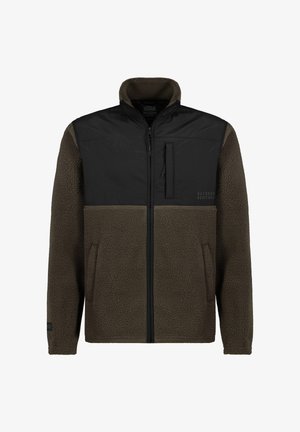 Sublevel, SUBLEVEL FLEECEJACKE MIT STEHKRAGEN UND BRUSTTASCHE - Fleece jacket - dark-green