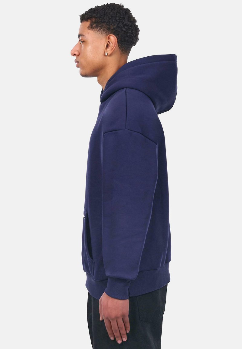 Dropsize SUPER HEAVY BLANK Hoodie navy/dark blue