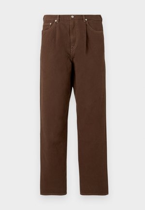 MENS REGULAR FIT PLEATED  - Jeans baggy - brown
