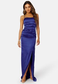 Bubbleroom - RUSHED SATIN STRAP GOWN - Ballkleid - dark blue Thumbnail-Bild 1