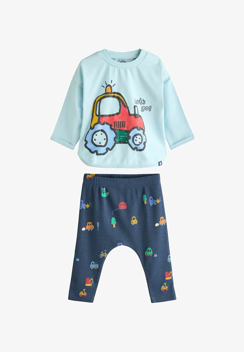 Next SET - REGULAR FIT - Trousers - blue tractor