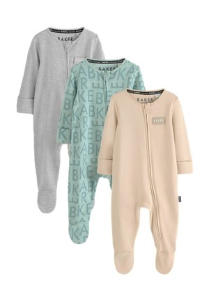 REGULAR FIT - 3 PACK  - Natdragt - grey green stone