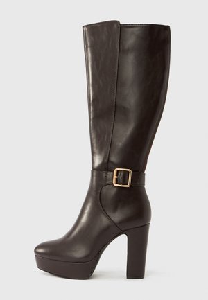 High Heel Stiefel - dark brown