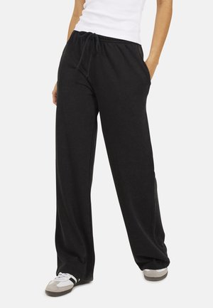 ACID WASH WIDE LEG - Jogginghose - dark grey