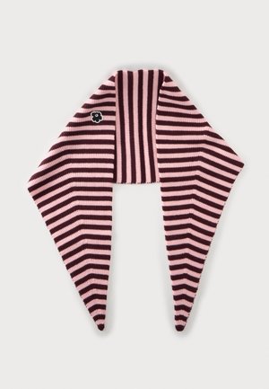 Marimekko, BANNERI TASARAITA KIOSKI - Bufanda - light pink/dark red
