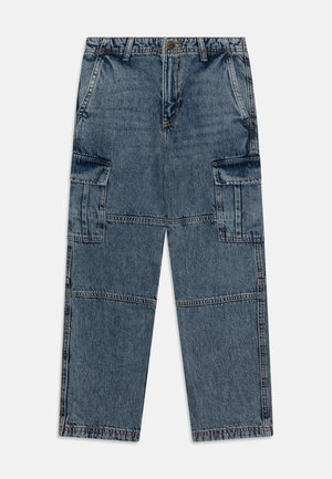Jack & Jones Junior JJICHRIS JJWADE JNR - Tiesaus kirpimo džinsai - blue denim