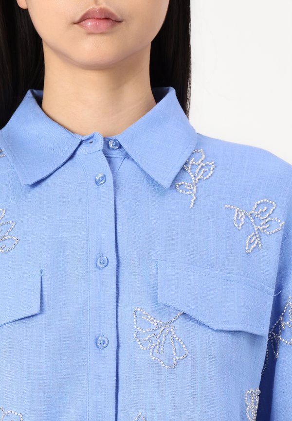 OBJMIKA CROPPED SHIRT - Button-down blouse4