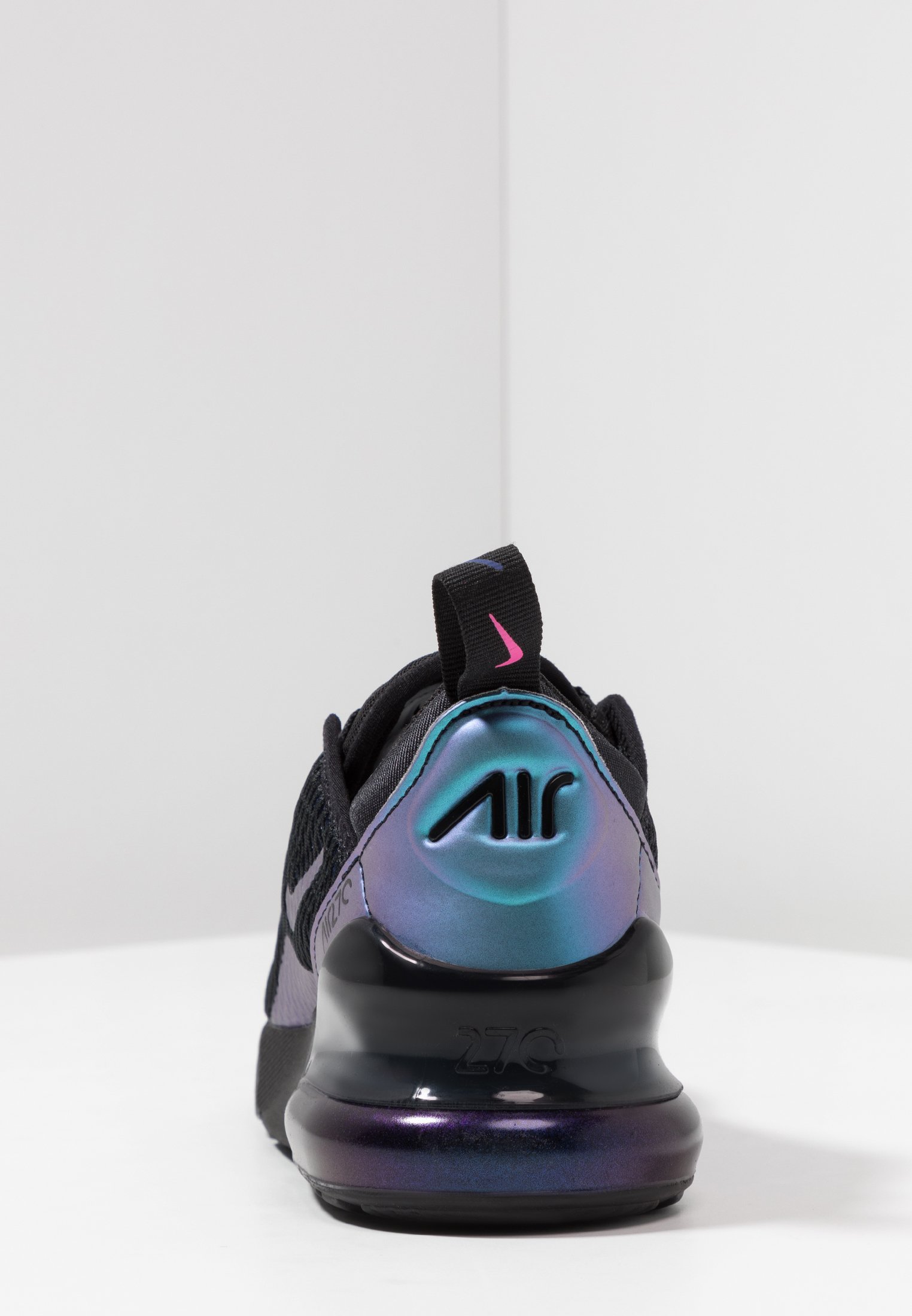 nike air max 270 trainers black laser fuchsia regency purple anthracite