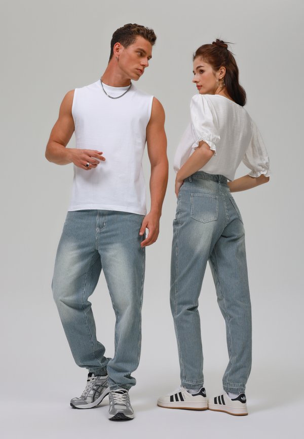UNISEX - Straight leg jeans - stripe4