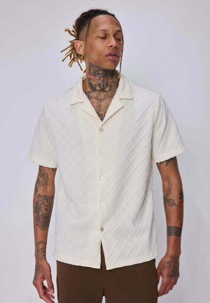 FRILIVIN, CHEMISE BOWLING MANCHES COURTES - Chemise - blanc