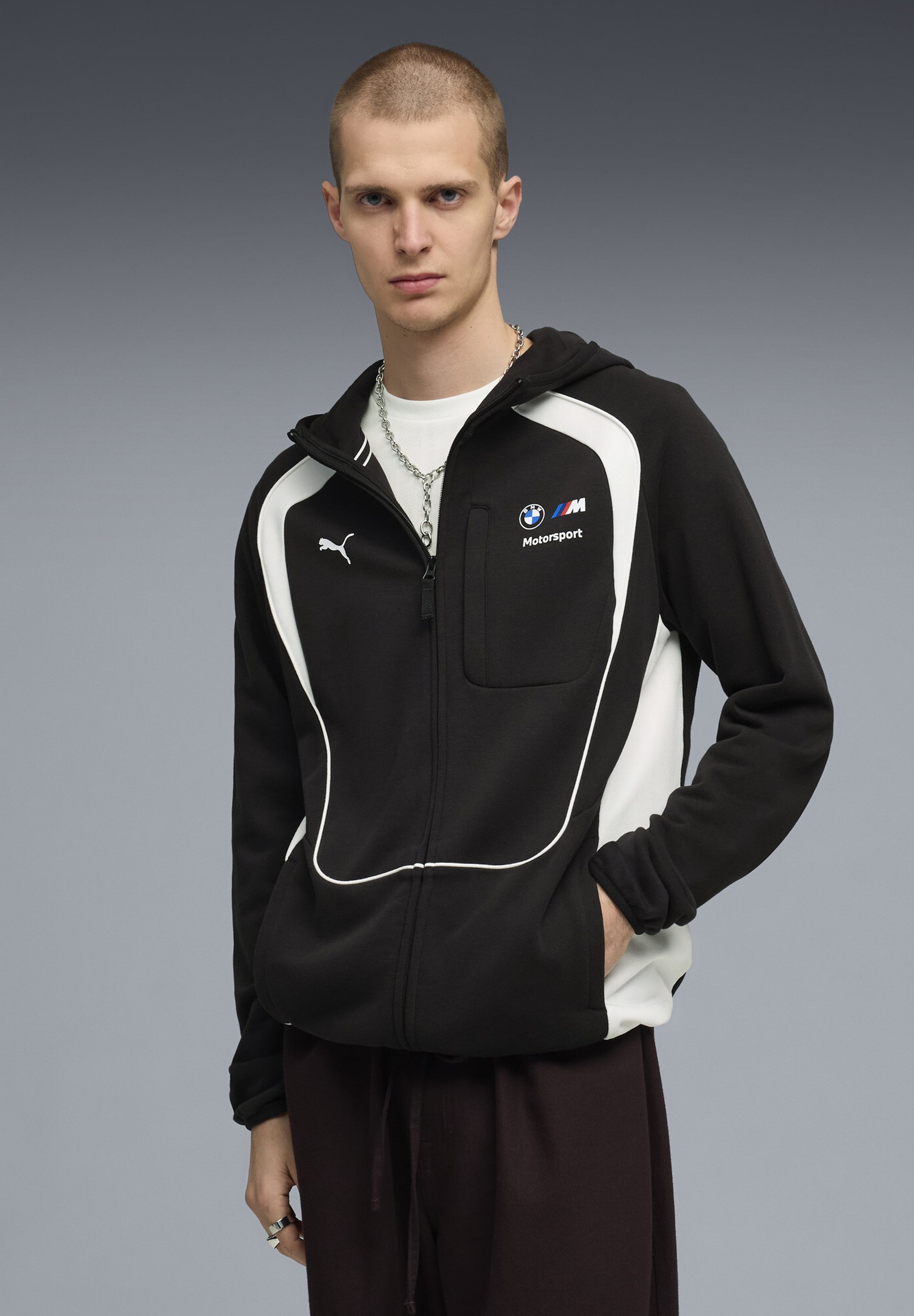 Puma BMW M MOTORSPORT - Zip-up sweatshirt - black - Zalando