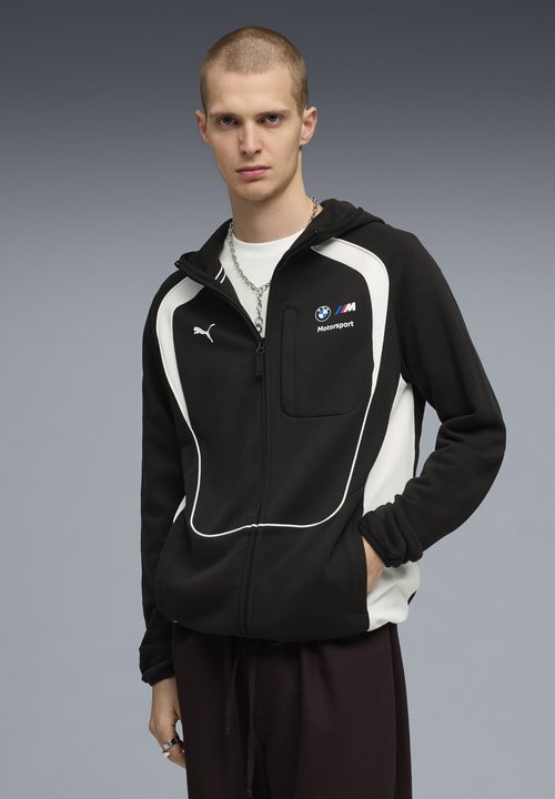 PUMA BMW M MOTORSPORT - Zip-up sweatshirt - black — foto 2