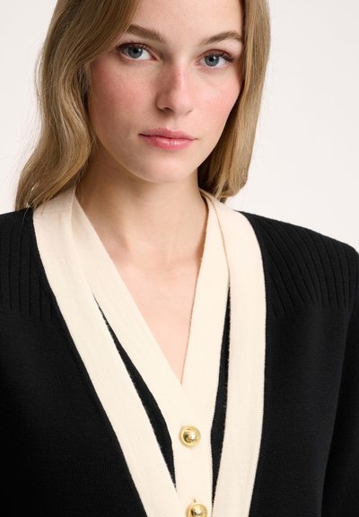 Luisa Spagnoli MONGIOIA - Kardigán - nero panna