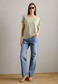 Mos Mosh TEE - Apdrukāts T-krekls - smoke green